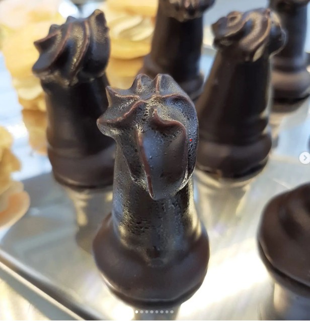 Chocolate dessert detail